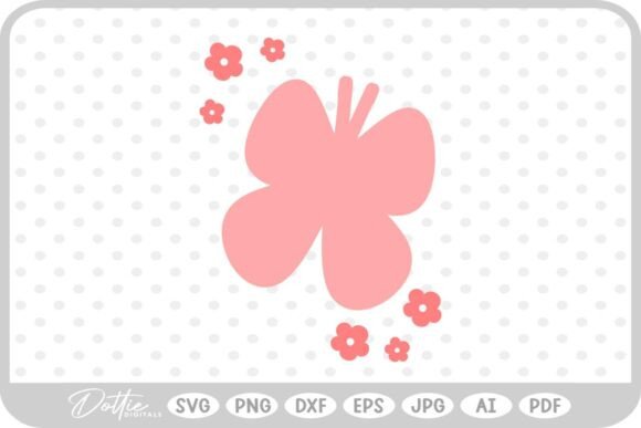 Floral Butterfly Butterflies SVG PNG DXF