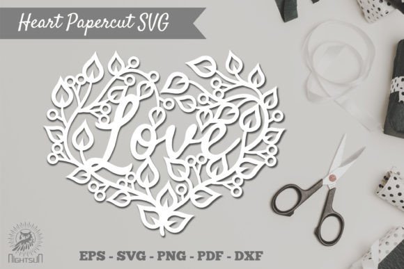 Floral Heart Papercut SVG 1 Review