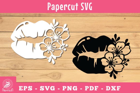 Floral Lips Papercut SVG 2 Review