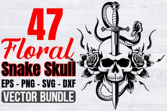 Floral Snake Skull Svg Bundle Review