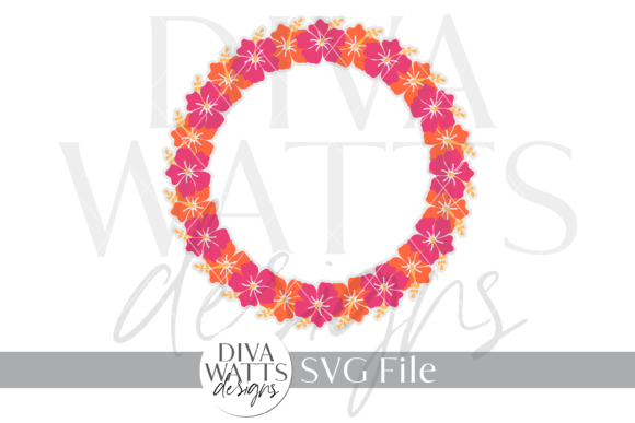 Floral Wreath Hanger SVG