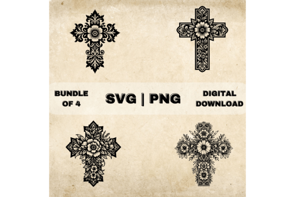 Flower Cross SVG Bundle Review
